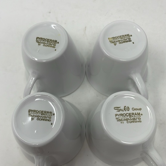 New Pyroceram Tableware by Corning 2.5” x 2.5” tea cups Espresso cups - Picture 4 of 9